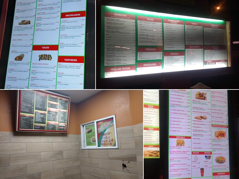 Taco Star Menu