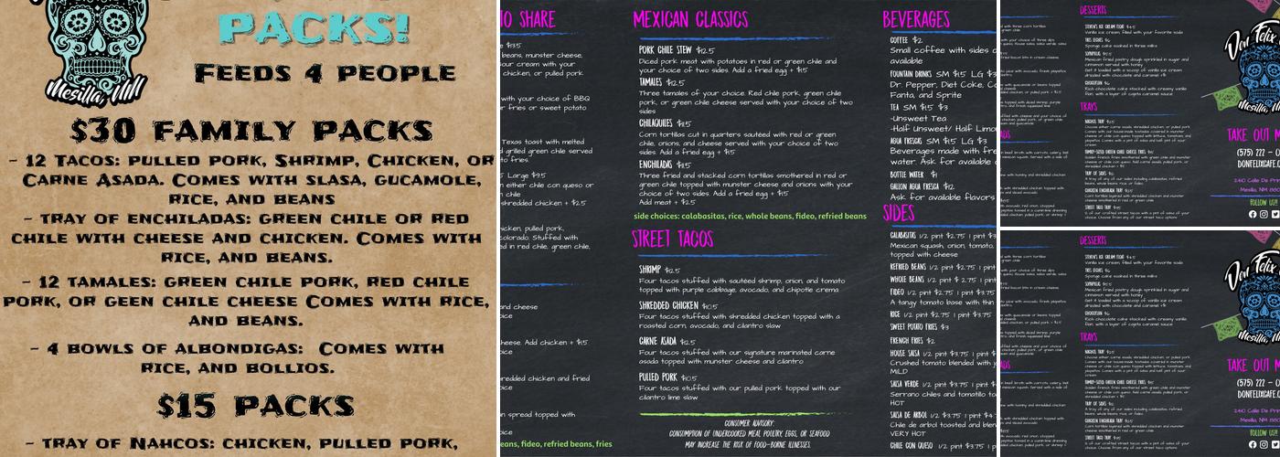 Don Félix Café Menu