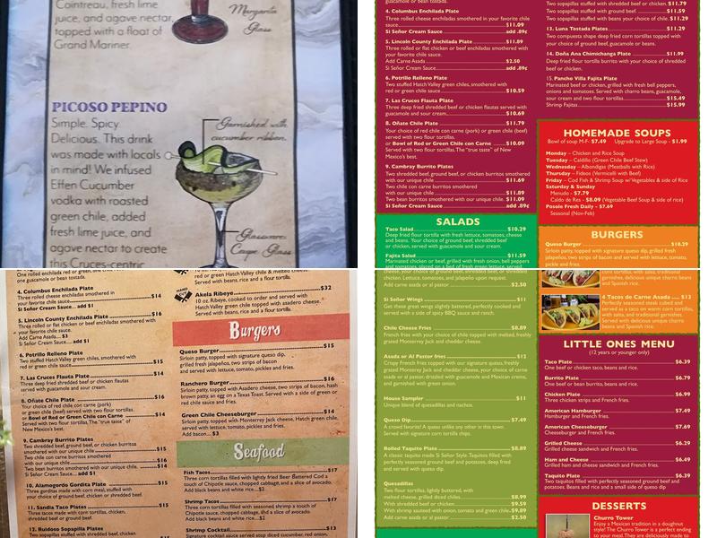 Si Señor Restaurant Menu