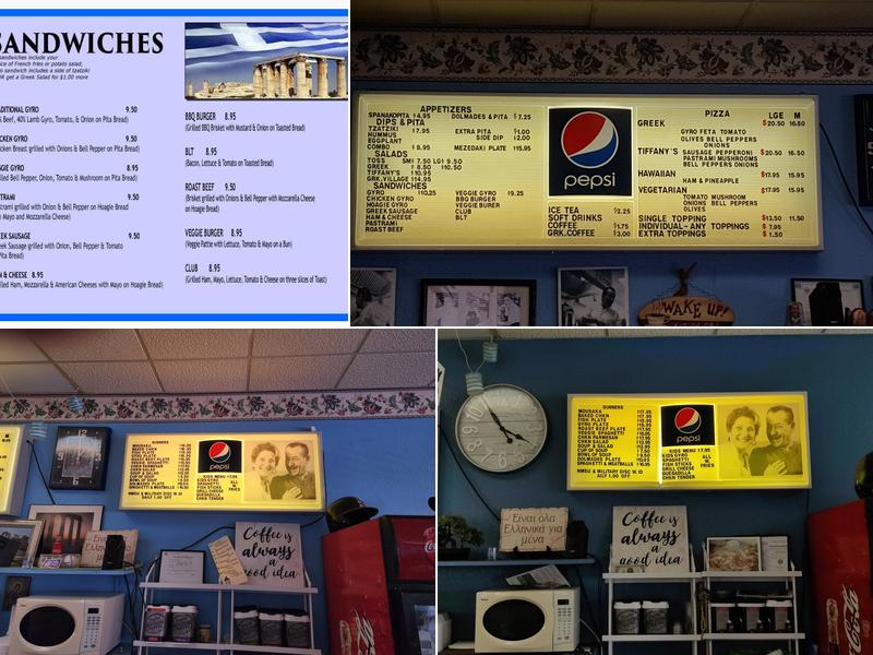 Tiffany's Pizza & Deli Coffee Menu