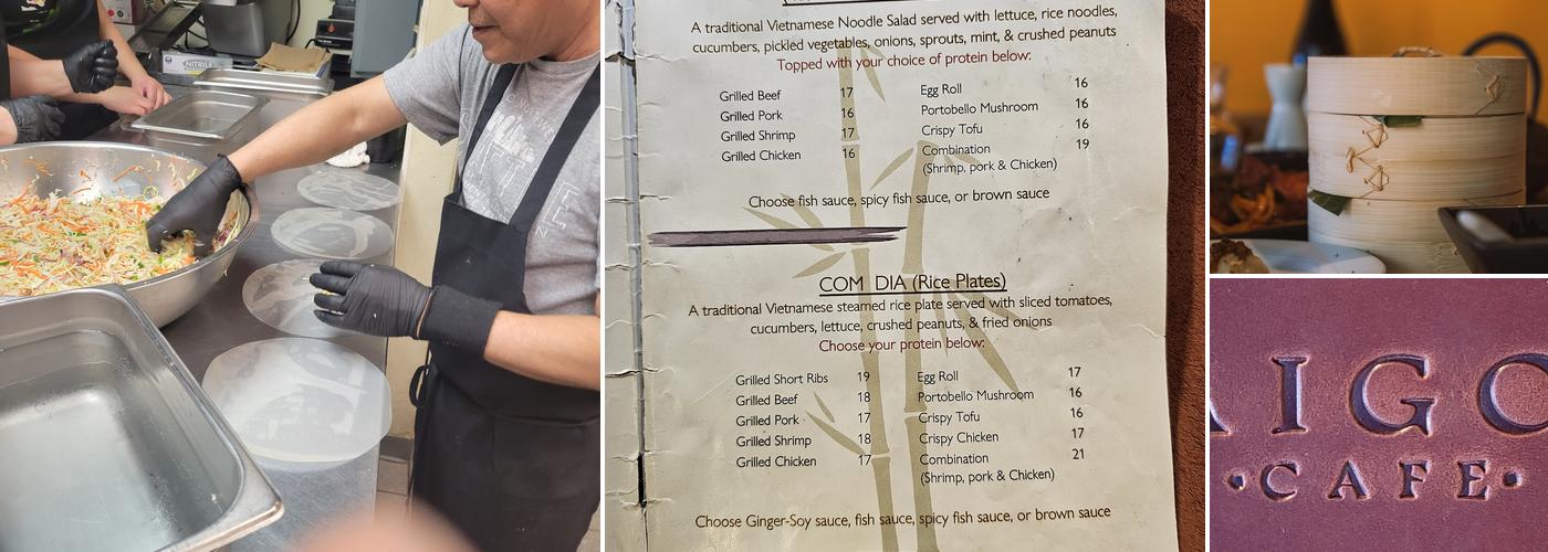 Saigon Cafe Menu