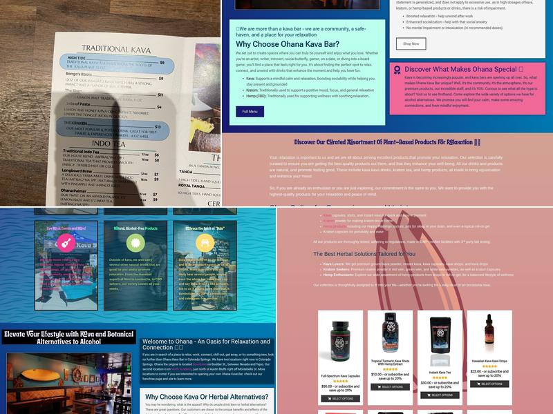 Ohana Kava Bar Menu