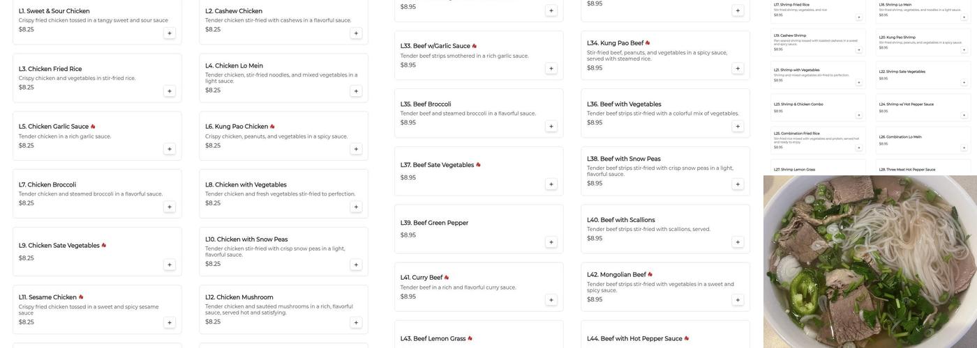 House of Sàigòn Menu