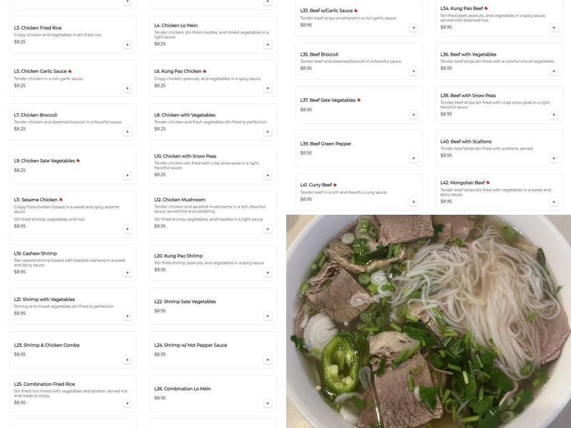 House of Sàigòn Menu