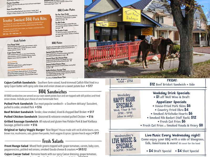 Front Range Barbeque Menu