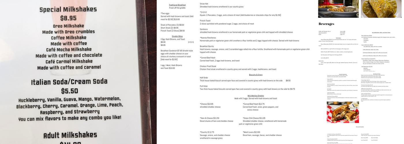 Mo's Diner & Lounge Menu