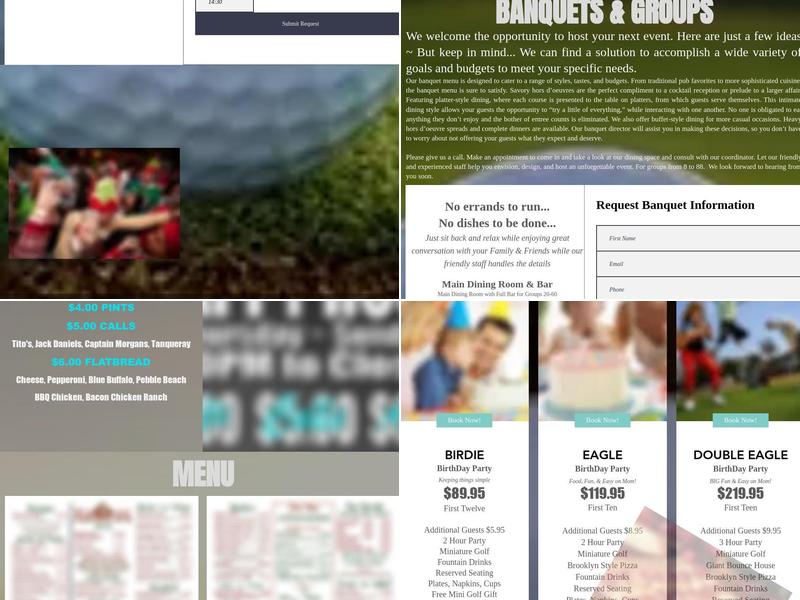 The Fairway Grill at World Golf Menu