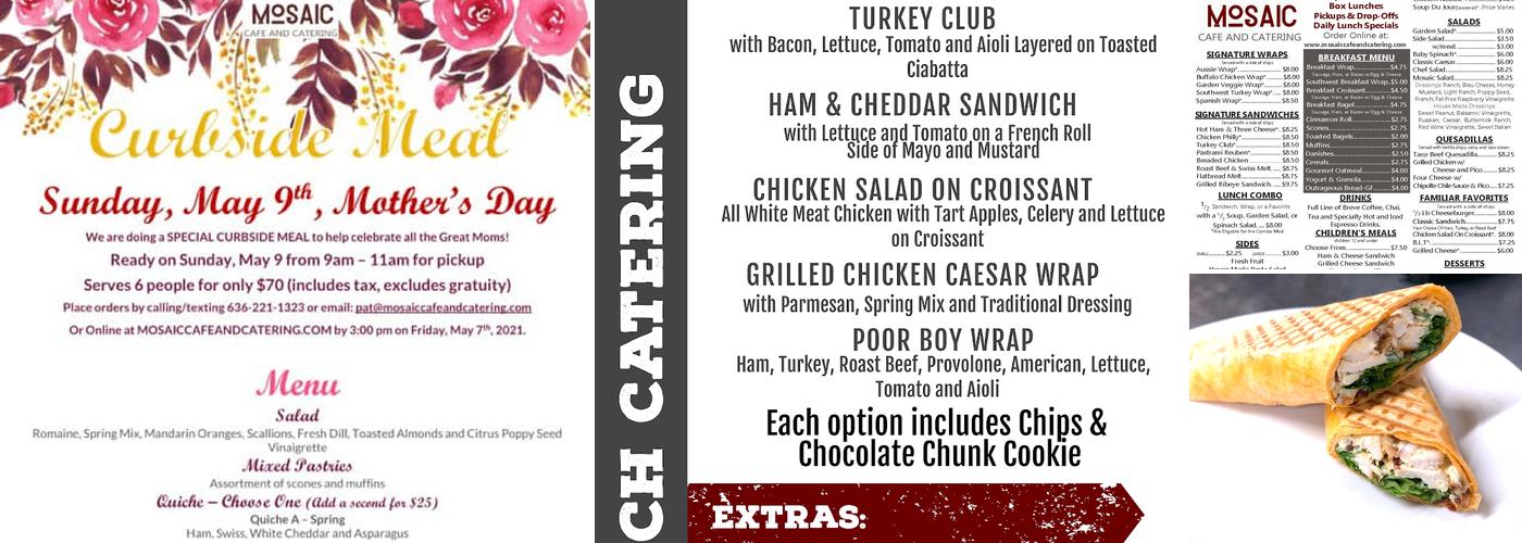 Mosaic Cafe and Catering Menu