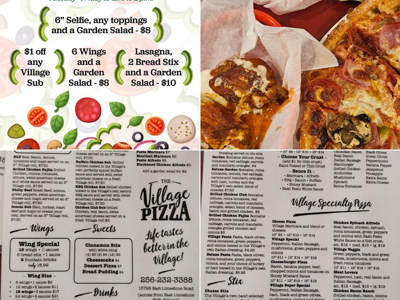 Village Pizza Menu