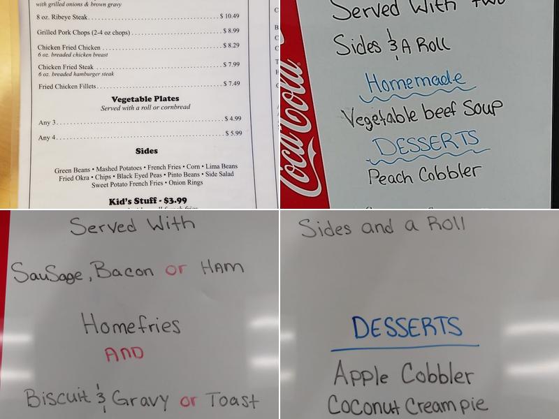 Bryant Cafe Menu