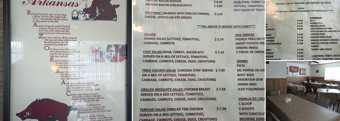 Place Restaurant Menu