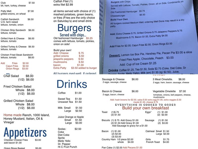 Jo's Diner Menu