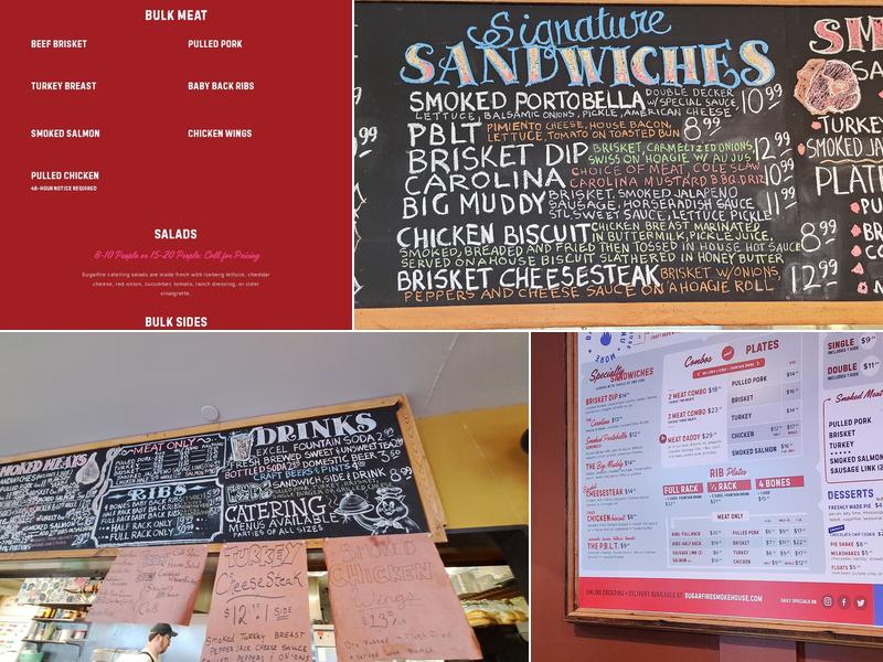 Sugarfire Smoke House Menu