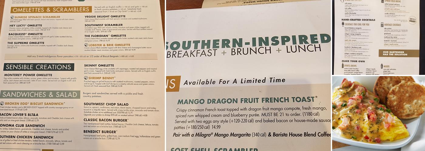 Another Broken Egg Cafe Menu
