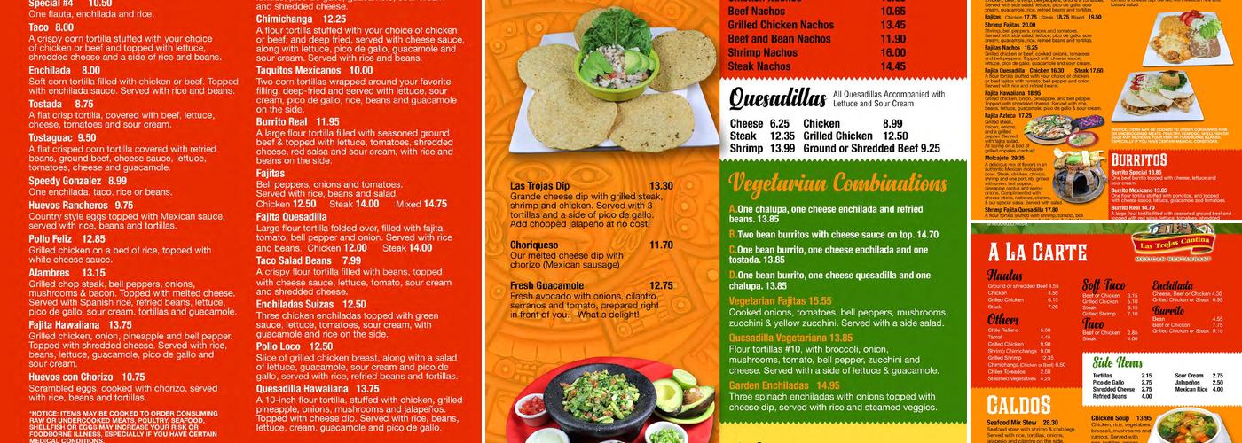 Las Trojas Cantina Menu