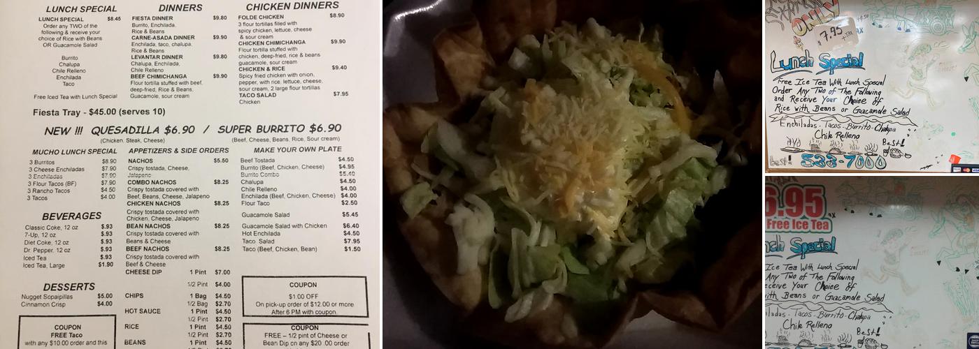 Mexican Express Menu