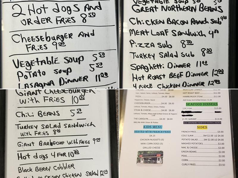 Pinnacle Drive Inn Menu