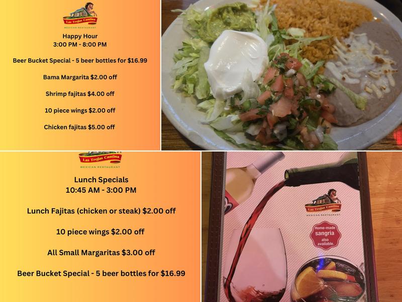 Las Trojas Cantina Menu