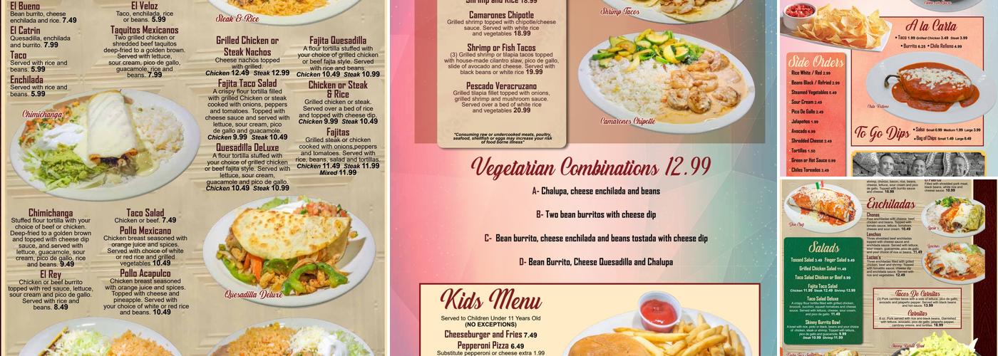 Lucia's Cocina Mexicana Menu