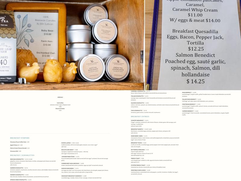 The Huckleberry Menu