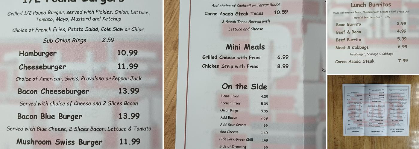 The Patch Grill Menu