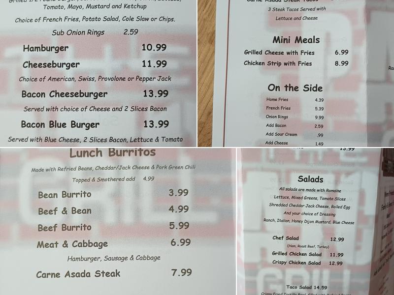 The Patch Grill Menu