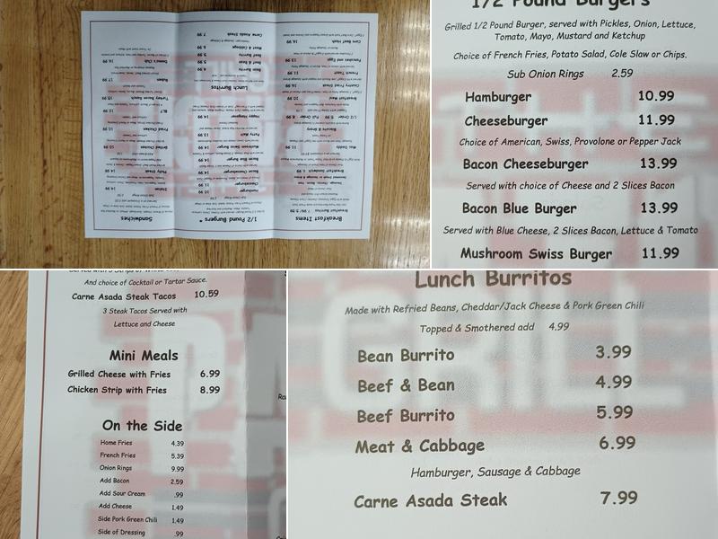 The Patch Grill Menu