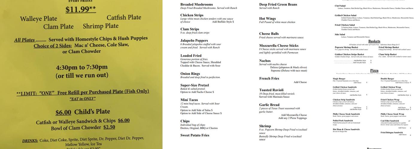Chain Bar And Grill Menu