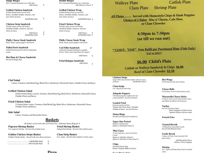 Chain Bar And Grill Menu