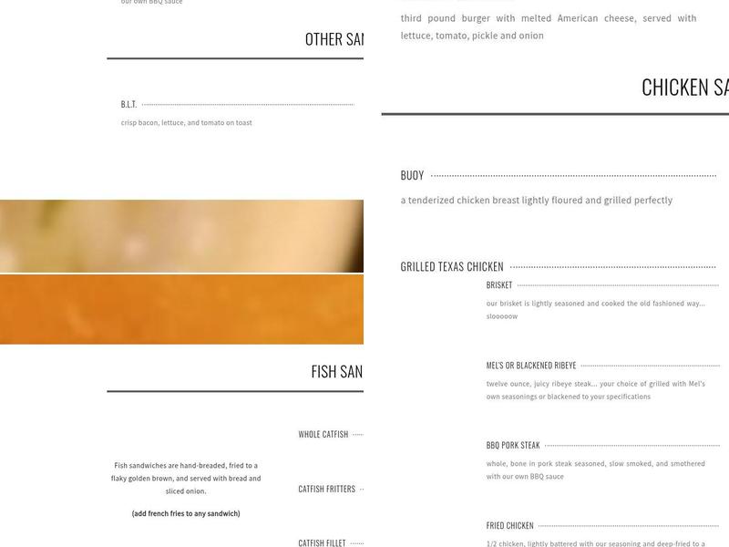 Illinois Riverdock Restaurant Menu