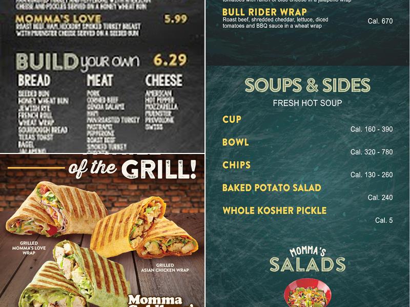 Momma Goldberg's Deli Menu