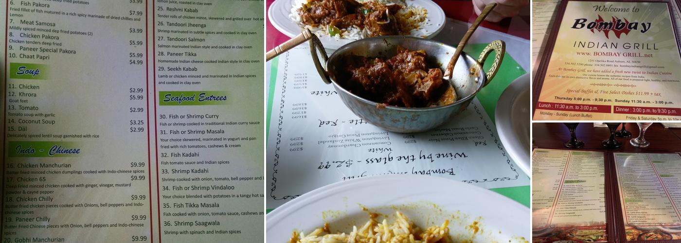 Bombay Grill Menu