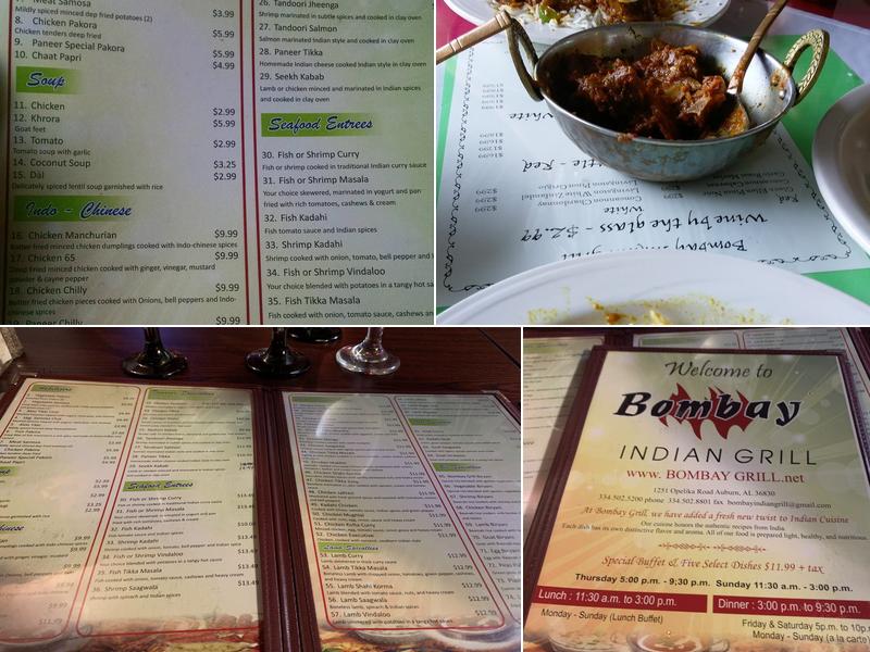 Bombay Grill Menu