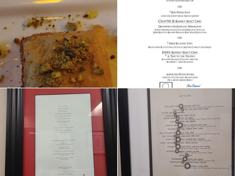 Epic Restaurant Menu