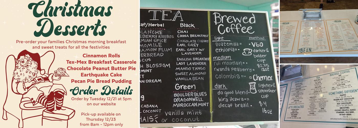The Bean Coffee Shop Menu