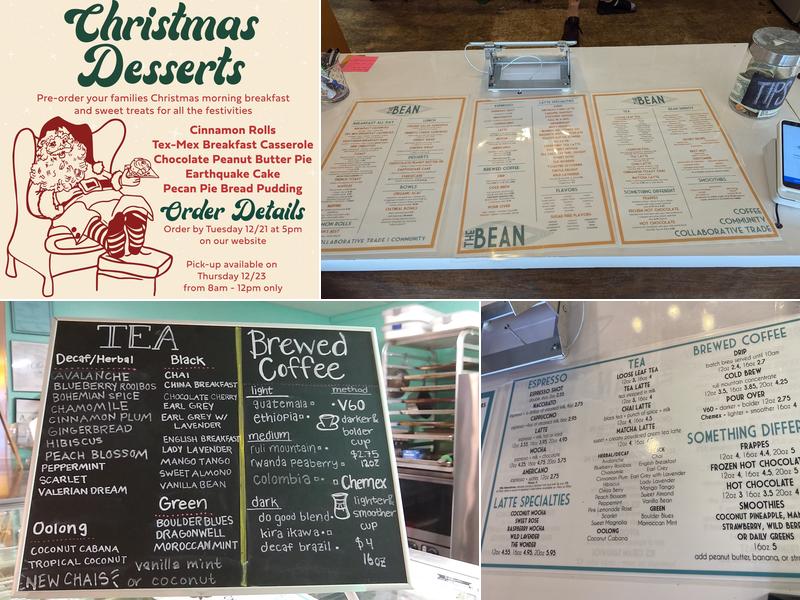 The Bean Coffee Shop Menu