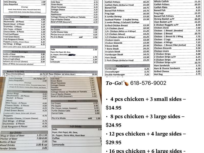 Barefoot Restaurant Menu