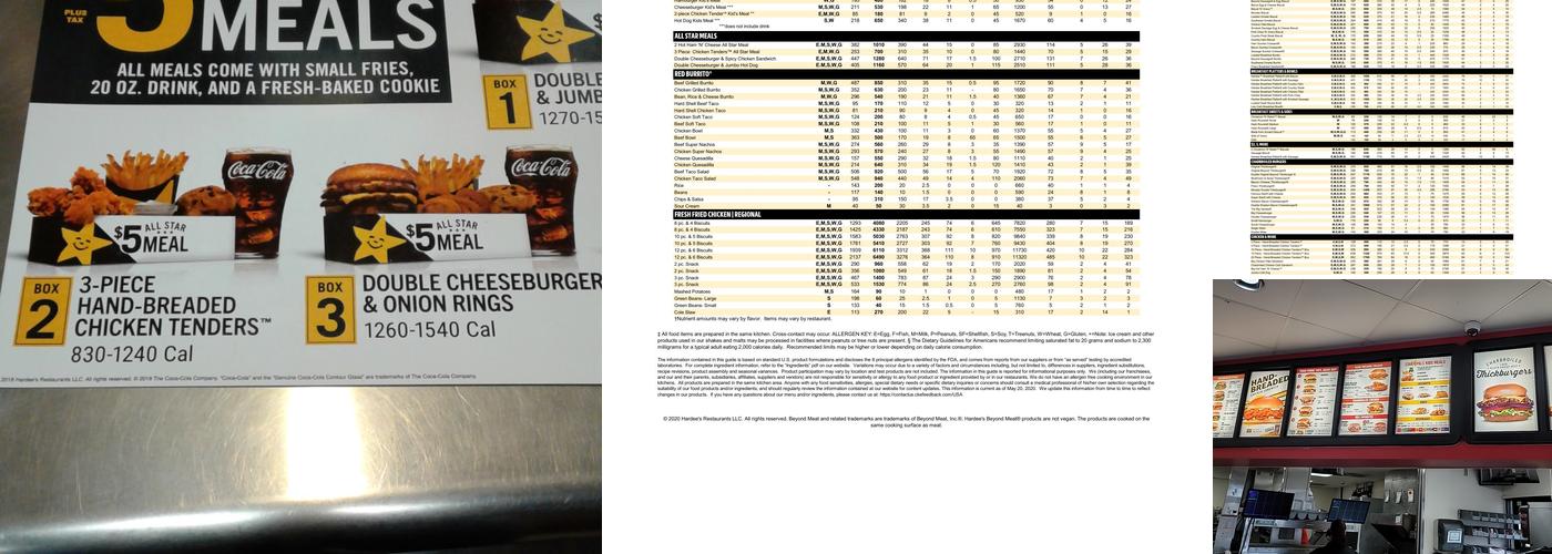 Hardee’s Menu