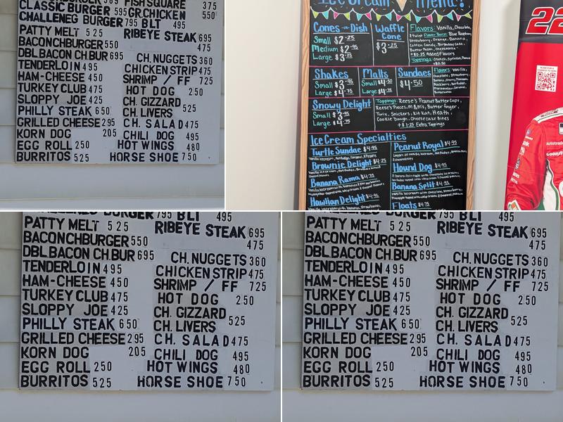 Hardin Drive In Menu
