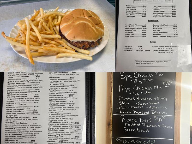 The Fill Inn Station Menu