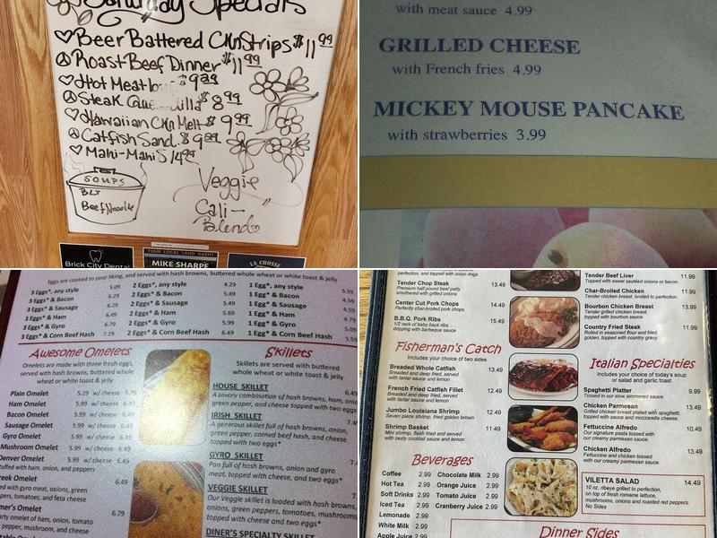 Diner 54 Menu