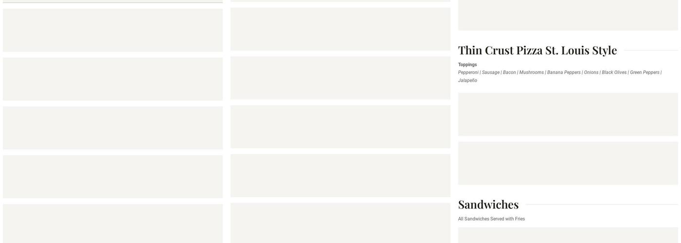 Tin Mill Brewing Co Menu