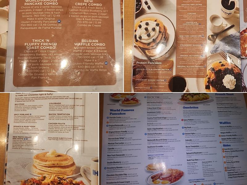 IHOP Menu