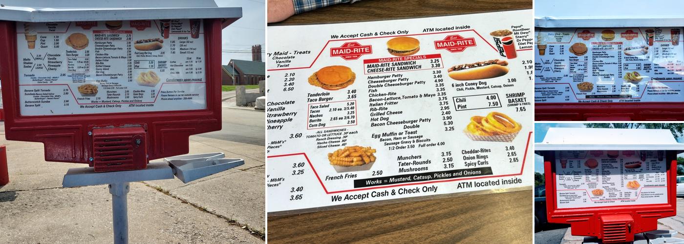 Maid-Rite Menu
