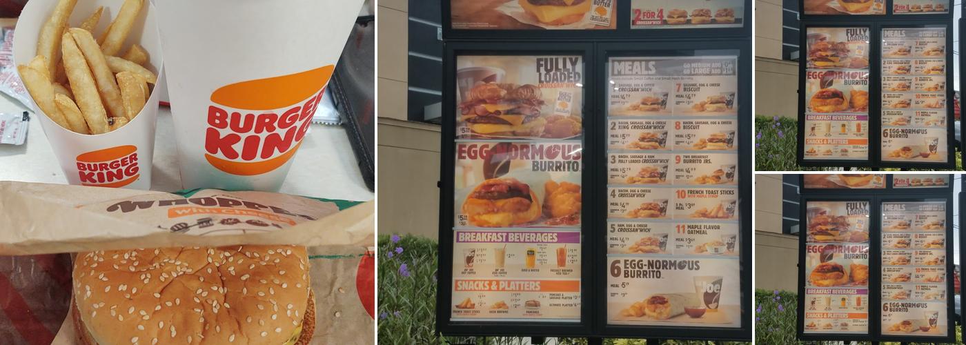 Burger King Menu
