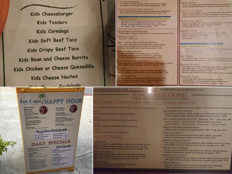 Los Cabos Mexican Grill and Cantina Menu