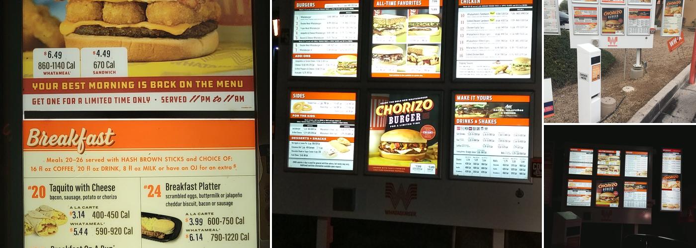 Whataburger Menu