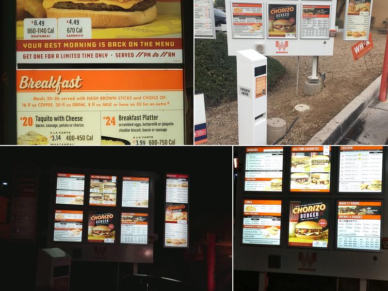 Whataburger Menu