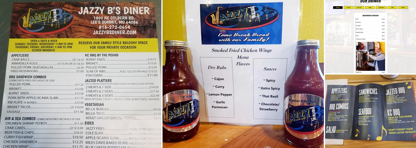 Jazzy B's BBQ Menu