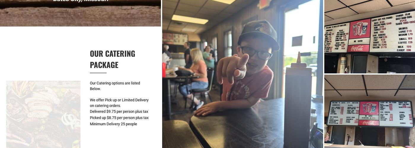 Bates City BBQ Menu